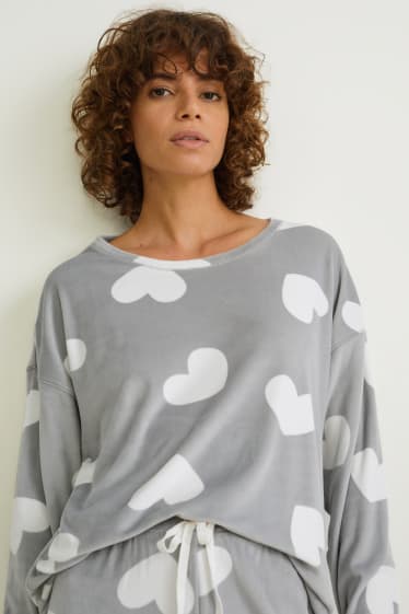Women - Pyjamas - patterned - gray