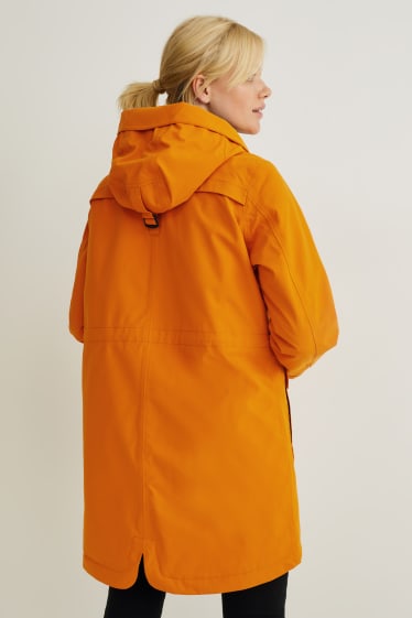 Mujer - Chaqueta funcional con capucha - naranja