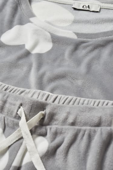 Femmes - Pyjama - avec motif - gris