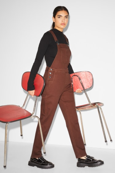 Teens & young adults - CLOCKHOUSE - dungarees - brown