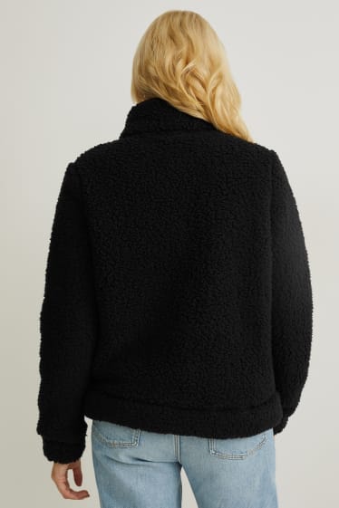 Femmes - Sweat en peluche - noir