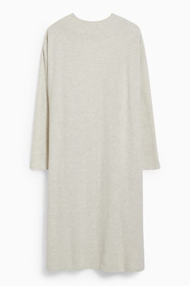 Women - Dressing gown - light gray-melange