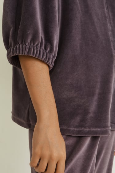Damen - Pyjama-Oberteil - violett