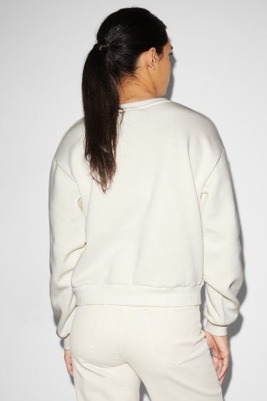 Femmes - CLOCKHOUSE - sweat - Mickey Mouse - blanc crème