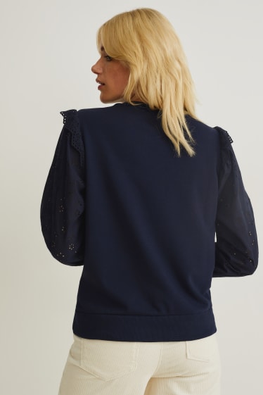 Dames - Sweatshirt - donkerblauw