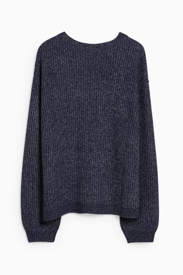 Donna - Maglione - blu scuro-melange