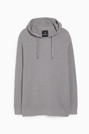 Herren - Kapuzenpullover - grau