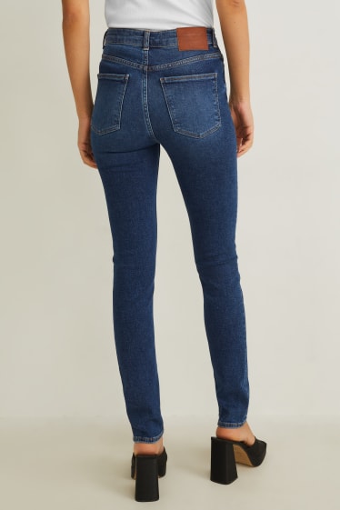 Damen - Slim Jeans - High Waist - jeansblau