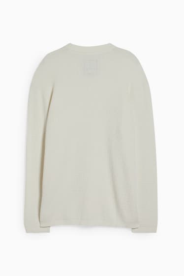Hommes - Pull - blanc crème