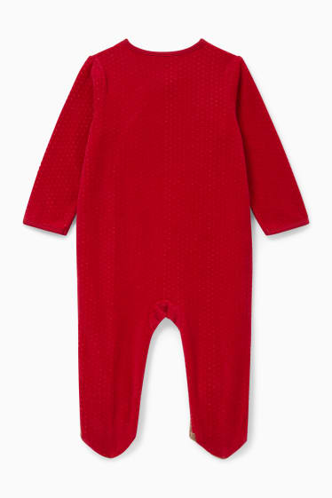 Babys - Baby-Weihnachts-Schlafanzug - rot