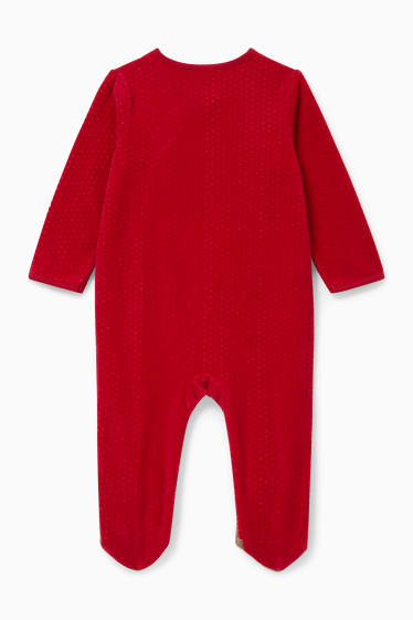 Babys - Baby-pyjama voor de kerst - rood