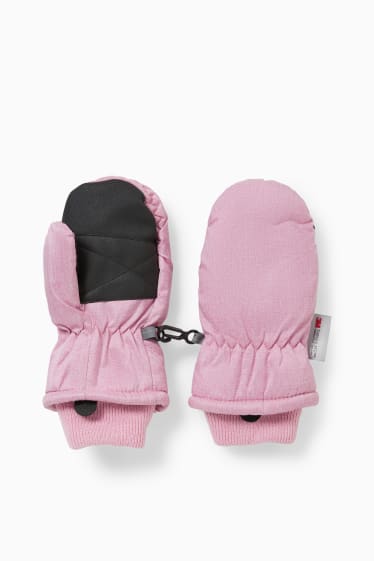 Kinder Mädchen - Fäustlinge - rosa-melange
