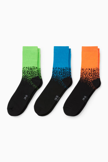 Niños - Pack de 3 - calcetines - negro