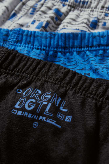 Kinderen: jongens - Set van 6 - slip - zwart