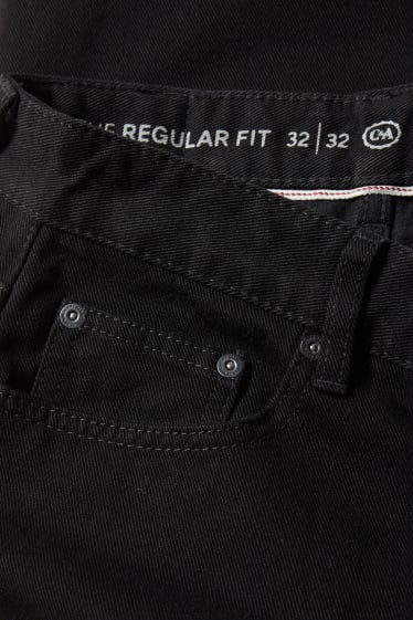 Pánské - Regular jeans - černá