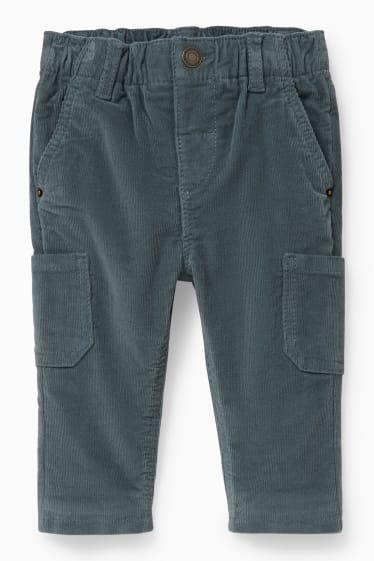 Bébés garçons - Pantalon en velours côtelé pour bébé - pantalon doublé - vert foncé