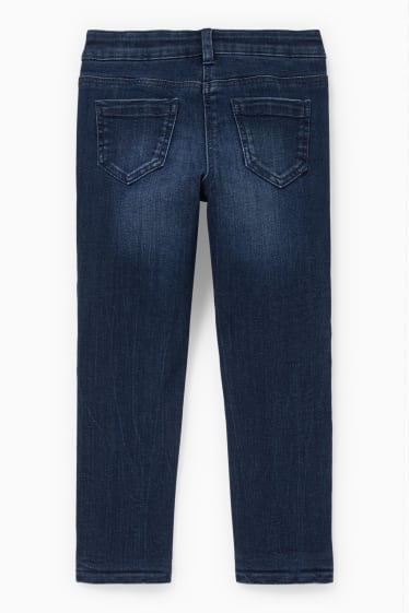 Kinderen - Skinny jeans - thermojeans - jeansblauw