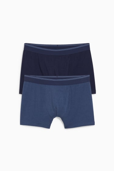 Uomo - Confezione da 2 - boxer aderenti - Flex - LYCRA® - blu scuro