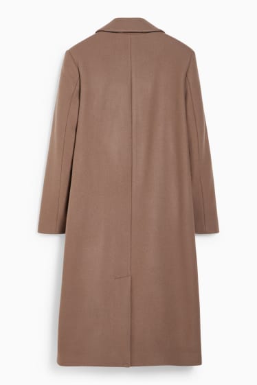 Donna - Cappotto - misto lana vergine - beige