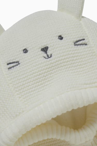 Baby: jongens - Babybivakmuts - crème wit