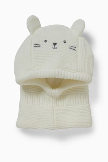 Baby: jongens - Babybivakmuts - crème wit