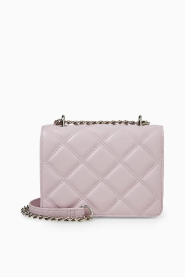 Women - CLOCKHOUSE - small shoulder bag - faux leather - rose