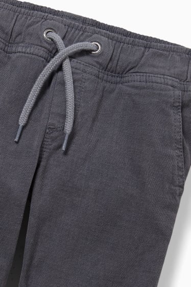 Kinder Jungen - Thermohose - Slim Fit - dunkelgrau-melange