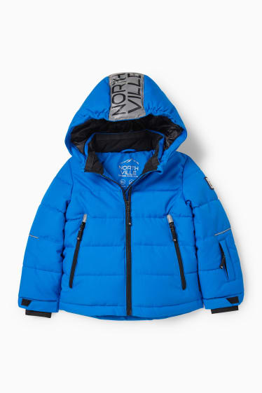 Kinderen - Ski-jas met capuchon - blauw