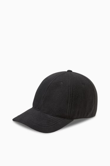 Hommes - Casquette en polaire - noir