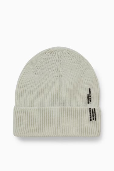 Hombre - CLOCKHOUSE - gorro de punto - blanco roto