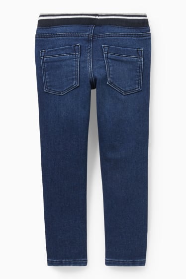 Dzieci - Skinny jeans - ciepłe dżinsy - dżins-niebieski