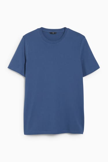 Mężczyźni - T-shirt - niebieski