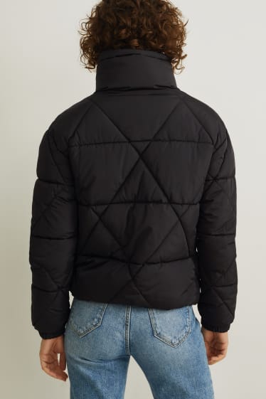 Women - Quilted gilet - black