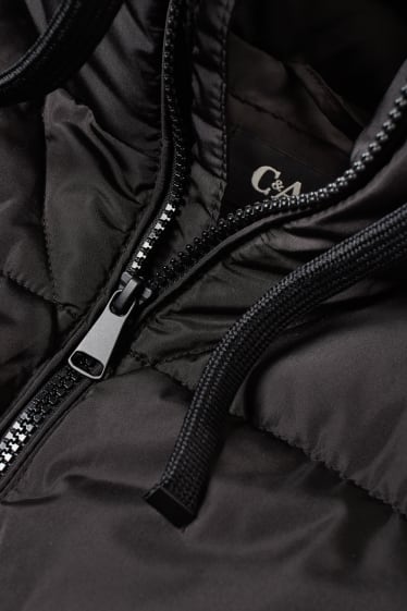 Women - Quilted gilet - black