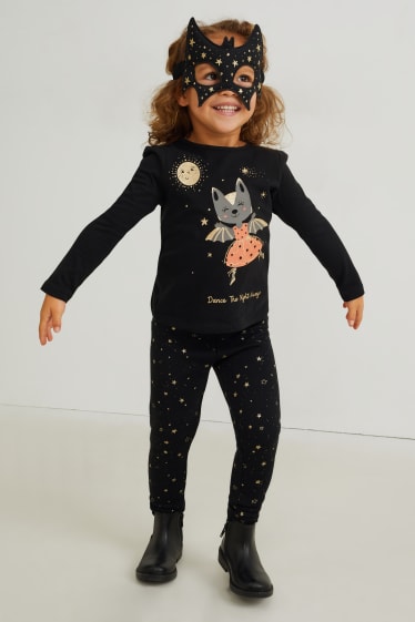 Bambini - Confezione da 2 - leggings termici - nero / grigio