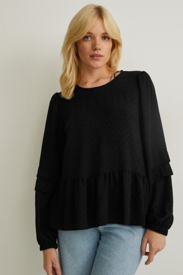 Dames - Blouse - zwart