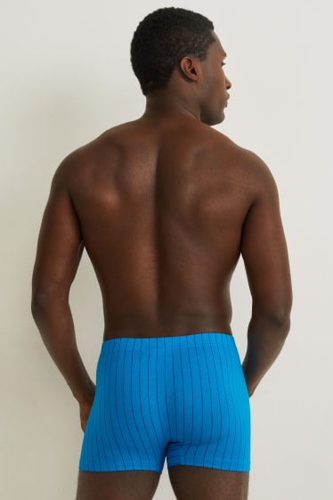 Hommes - Lot de 3 - boxers - LYCRA® - à rayures - bleu