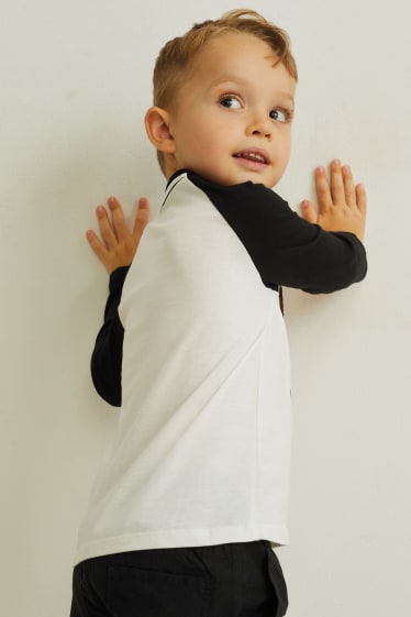 Children - Halloween long sleeve top - shiny - white / black