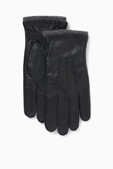 Hommes - Gants en cuir - noir