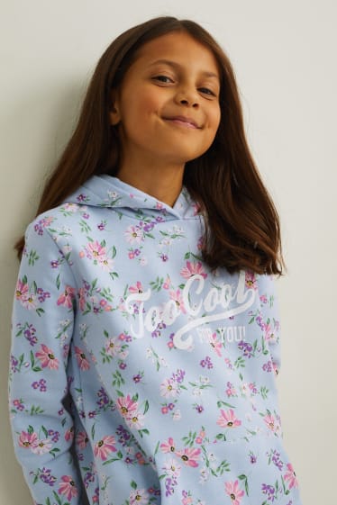 Kinderen: meisjes - Hoodie - lichtblauw