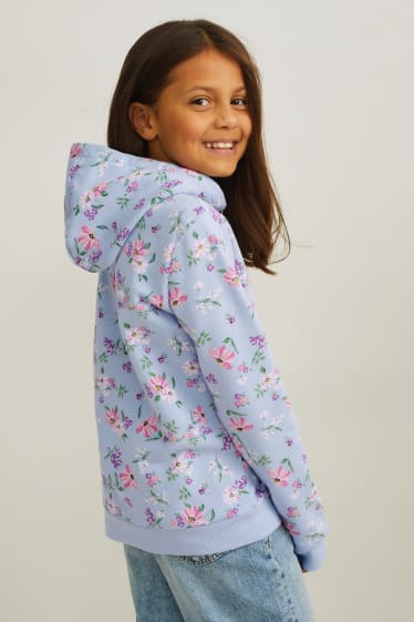 Kinderen: meisjes - Hoodie - lichtblauw
