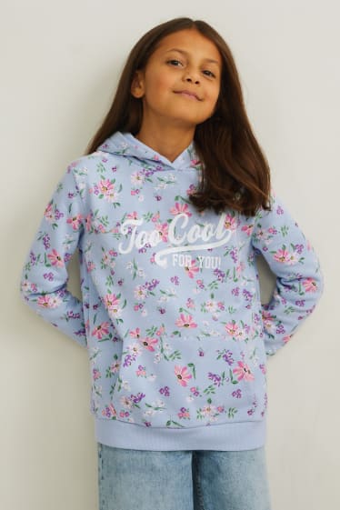 Kinderen: meisjes - Hoodie - lichtblauw