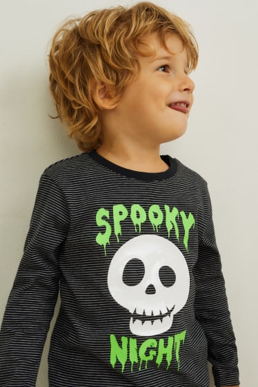 Kinderen - Set - longsleeve en muts - 2-delig - zwart