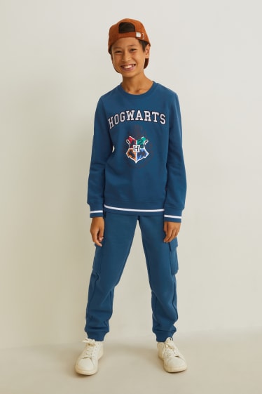 Kinder Buben - Cargo-Jogginghose - blau