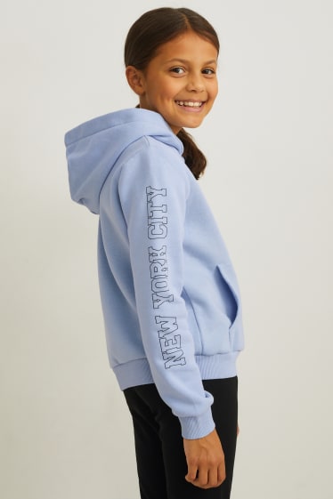 Kinder - Hoodie - hellblau