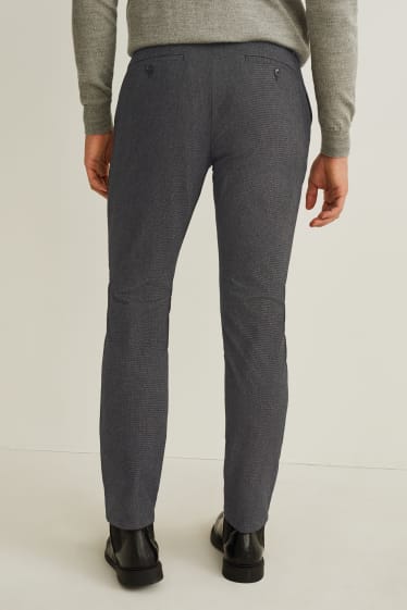 Bărbați - Pantaloni de costum - regular fit - LYCRA® - gri închis