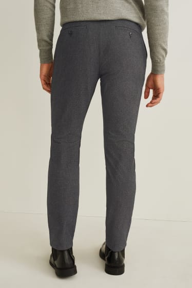 Home - Pantalons de vestir - regular fit - LYCRA® - gris fosc