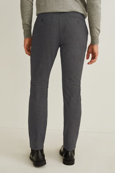 Uomo - Pantaloni eleganti - regular fit - LYCRA® - grigio scuro