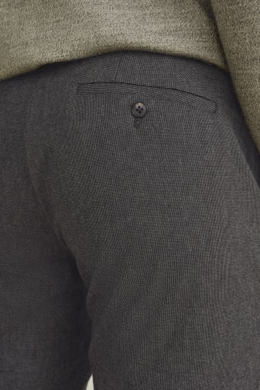Uomo - Pantaloni eleganti - regular fit - LYCRA® - grigio scuro
