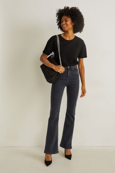 Femmes - Bootcut jean - high-waist - LYCRA® - jean gris foncé